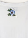 White Oversize Washed T-shirt With Gucci Logo