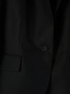Black Virgin Wool Single Breasted Blazer And Trouser Set