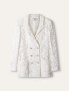 White Lace Blazer & Mini Skirt Set