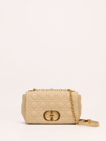 Medium Beige Caro Shoulder Bag With GHW