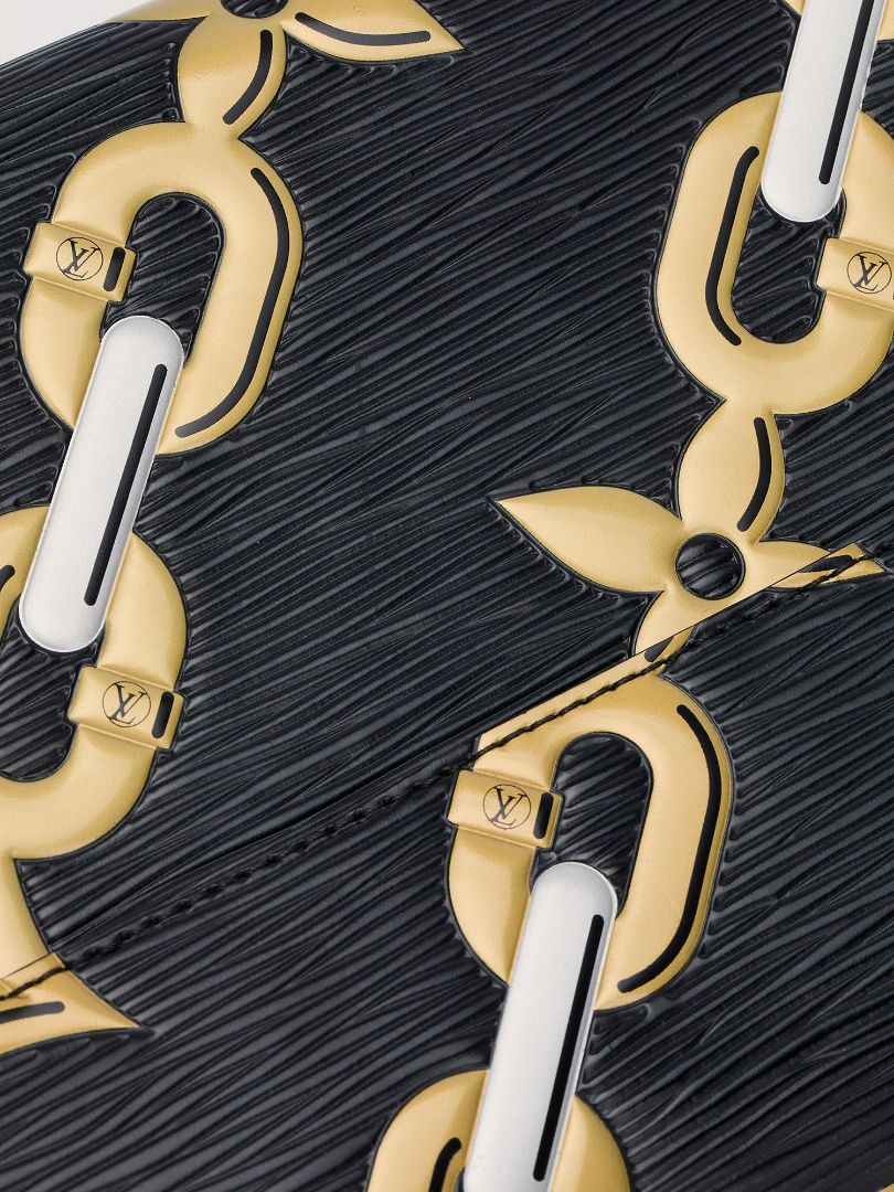 Black MM Flower Chain Epi Twist With SHW