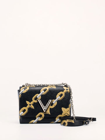 Black MM Flower Chain Epi Twist With SHW