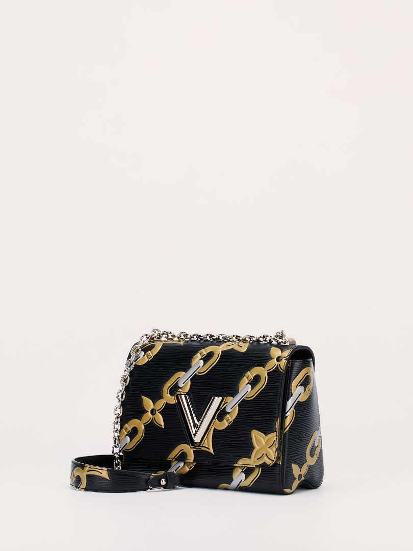 Black MM Flower Chain Epi Twist With SHW