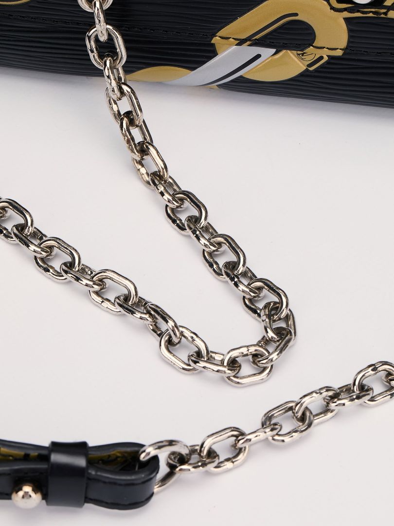 Black MM Flower Chain Epi Twist With SHW