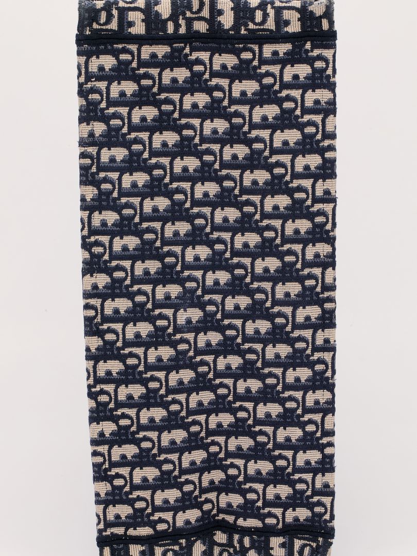 Blue & Ecru Large Book Tote