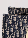 Blue & Ecru Large Book Tote
