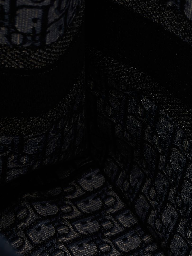 Blue & Ecru Large Book Tote