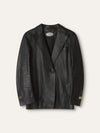 Black Leather Blazer