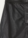 Black Leather Shorts