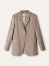 Beige Wool Blazer