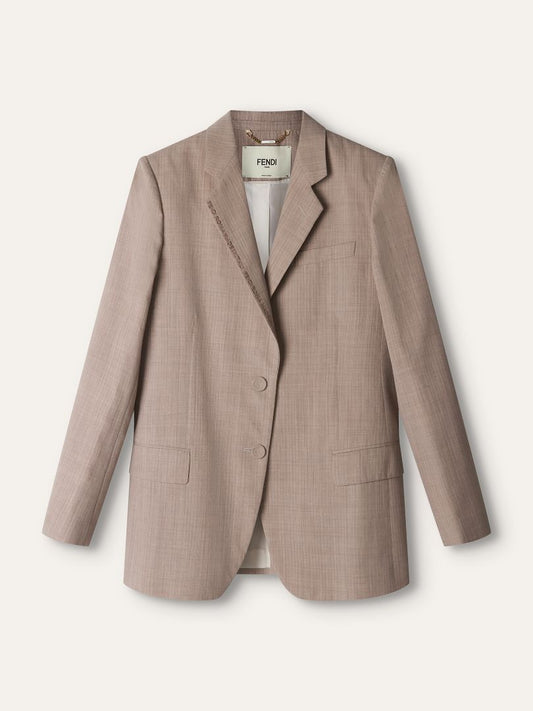 Beige Wool Blazer