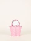 Micro Picotin Lock 14 Rose Bubblegum Ostrich With PHW 2025 K Stamp