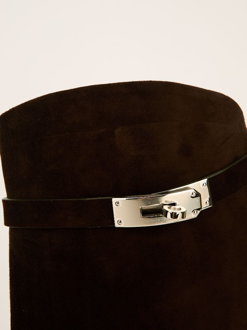 Marron Ébène Jumping Supple Suede Boots