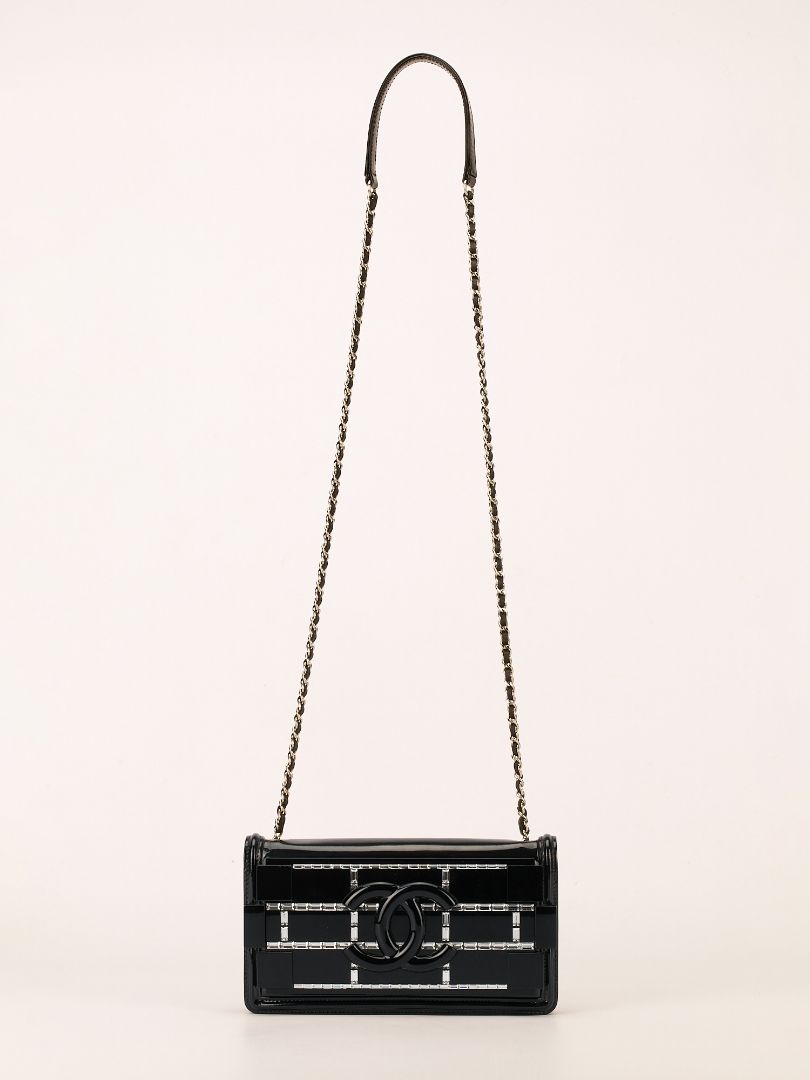 Black Boy Brick Flap Bag With SHW