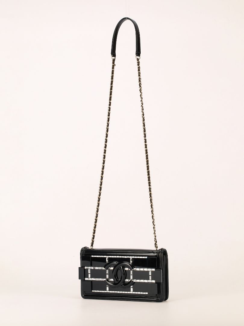 Black Boy Brick Flap Bag With SHW