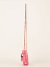Large Pink Quilted Love Heart Bag With GHW