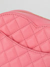 Large Pink Quilted Love Heart Bag With GHW