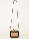 Rattan Wicker Filigree Vanity Case With SHW