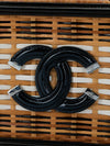 Rattan Wicker Filigree Vanity Case With SHW