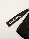 Black Crocodile Embossed Wristlet Clutch