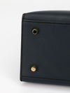 Kelly Contour Sellier 28 Blue Indigo & Rouge H Veau Epsom With GHW 2015 T Stamp