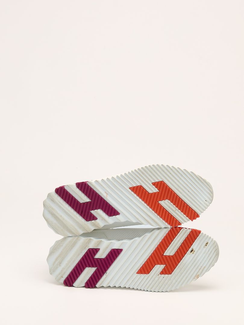 Blanc & Multi Coloured Mesh Bouncing Sneaker