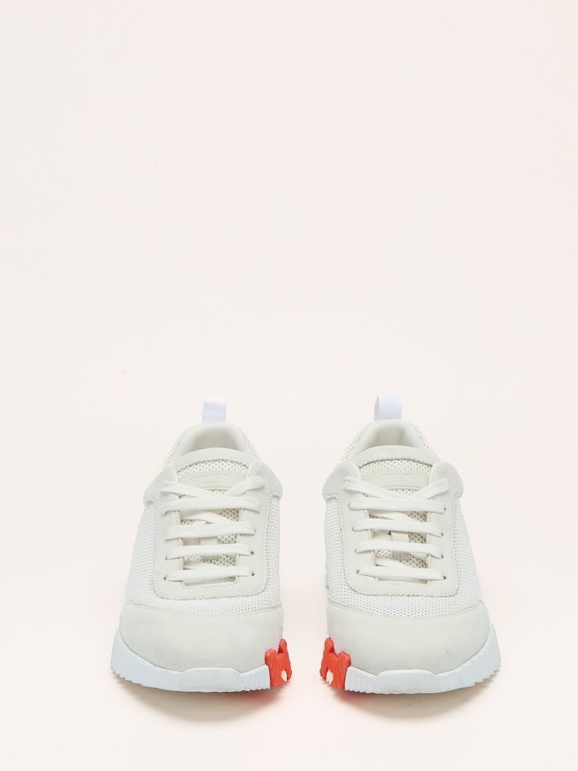 Blanc & Multi Coloured Mesh Bouncing Sneaker