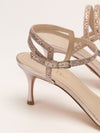 Metallic Pink Dway Heeled Sandals