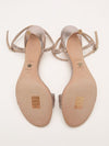 Metallic Pink Dway Heeled Sandals