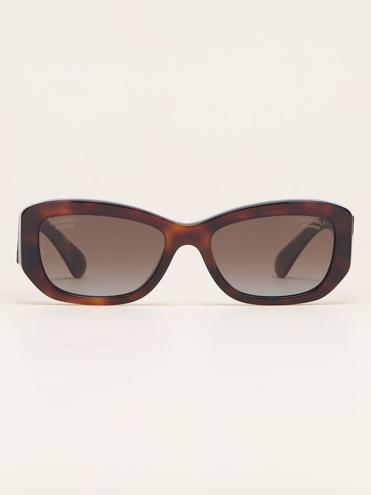 Tortoise Shell Rectangle Sunglasses