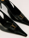 Black Babylone Breteuil Slingback Pumps