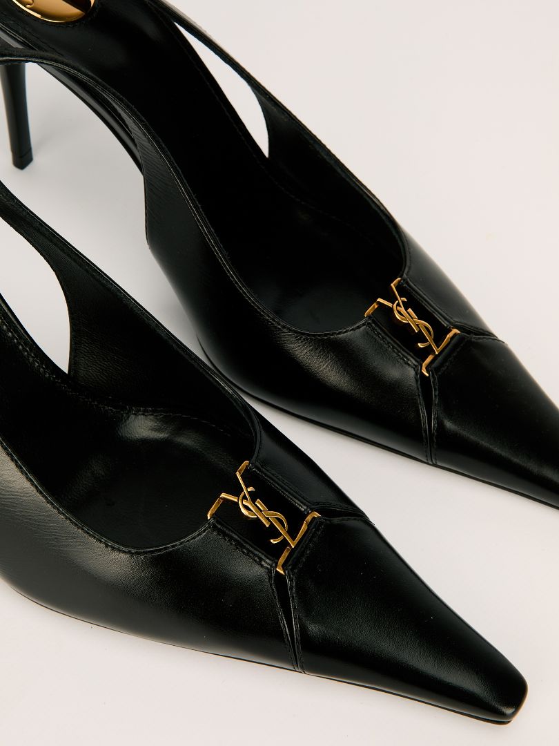 Black Babylone Breteuil Slingback Pumps