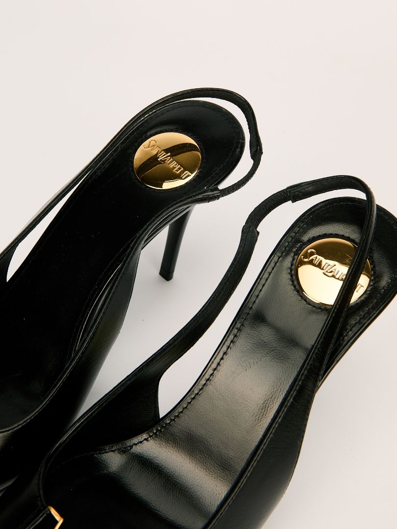 Black Babylone Breteuil Slingback Pumps