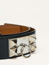 Black Collier de Chien Belt With SHW