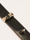 Black Collier de Chien Belt With SHW