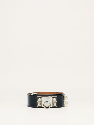 Black Collier de Chien Belt With SHW