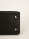 Black Grained Sac De Jour Tote With SHW