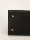 Black Grained Sac De Jour Tote With SHW