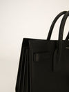 Black Grained Sac De Jour Tote With SHW