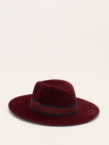 Bordeaux Rabbit Felt Fedora