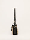 Ebony & Black Medium 1955 Horsebit Shoulder Bag