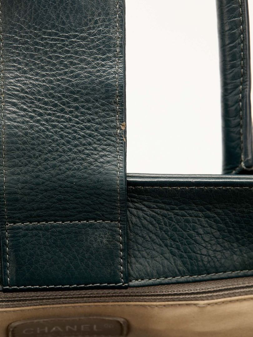 Petrol Blue Cerf Executive Tote with SHW