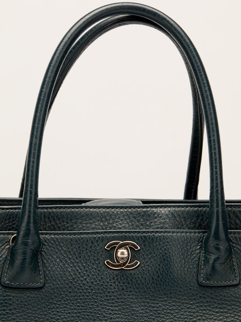 Petrol Blue Cerf Executive Tote with SHW