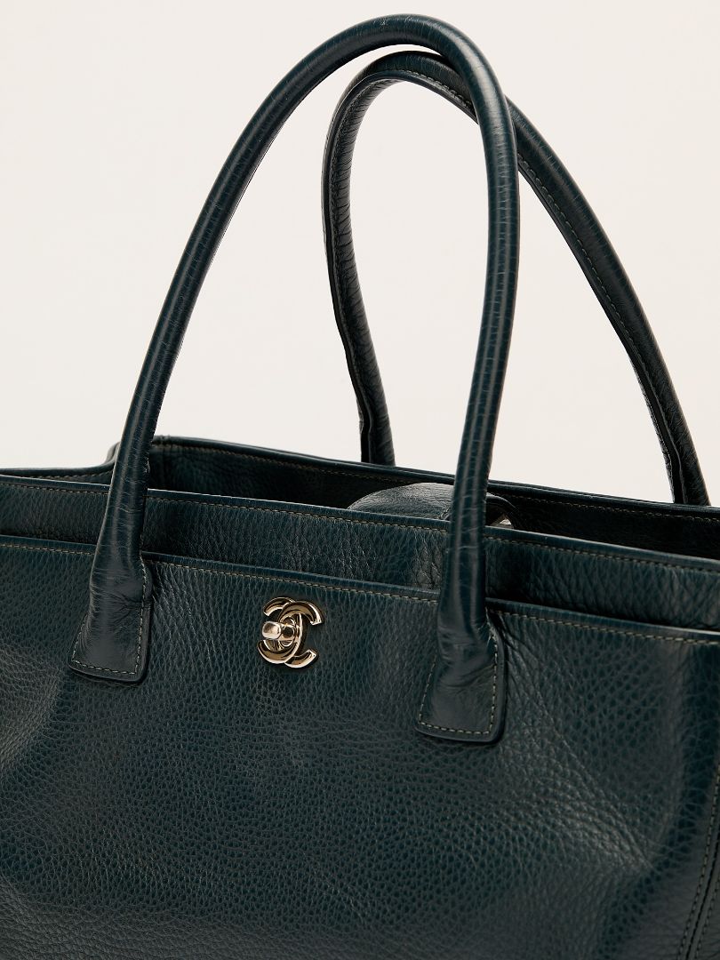 Petrol Blue Cerf Executive Tote with SHW