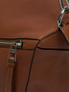 Tan Large Mens Classic Puzzle Bag With SHW
