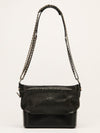 Black Medium Python Gabrielle Hobo Bag