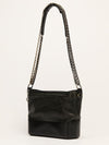 Black Medium Python Gabrielle Hobo Bag