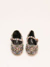 Multi Gem Embellished Mary Jane Flats