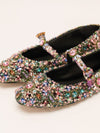 Multi Gem Embellished Mary Jane Flats