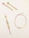 Champagne CC Tassel Chain Jewellery Set